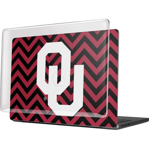 University of Oklahoma Sooners Chevron MacBook Pro 14in (2021-24) Case plus Skin